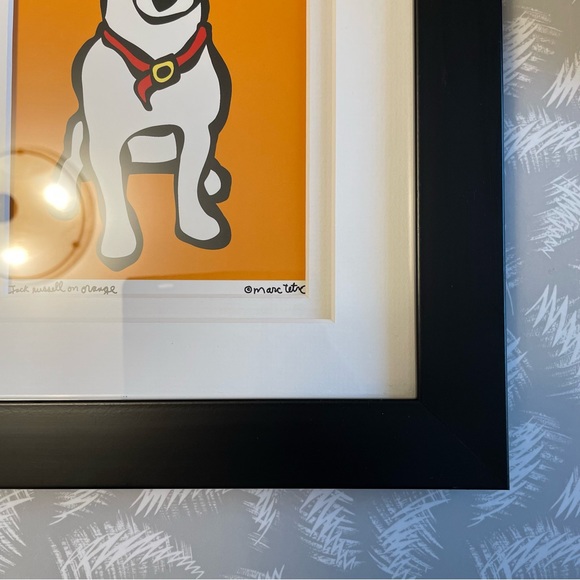Jack Russell On Orange By Marc Tetro - Picture 8 of 9